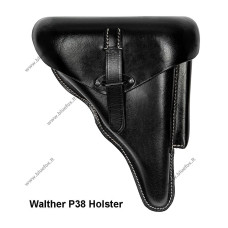 Walther P38 кобура черная кожаная 
